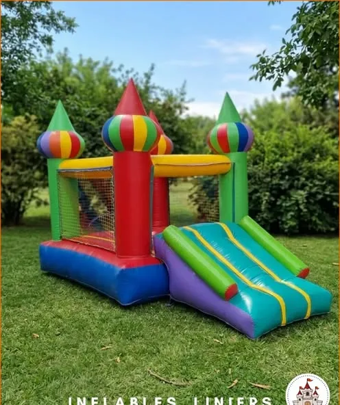 Castillo 2x2 con tobogán en alquiler, Inflables Liniers